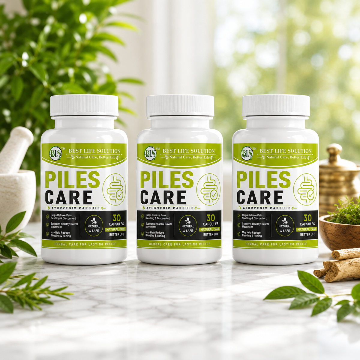 Piles Care Ayurvedic Capsules - BLS Veda