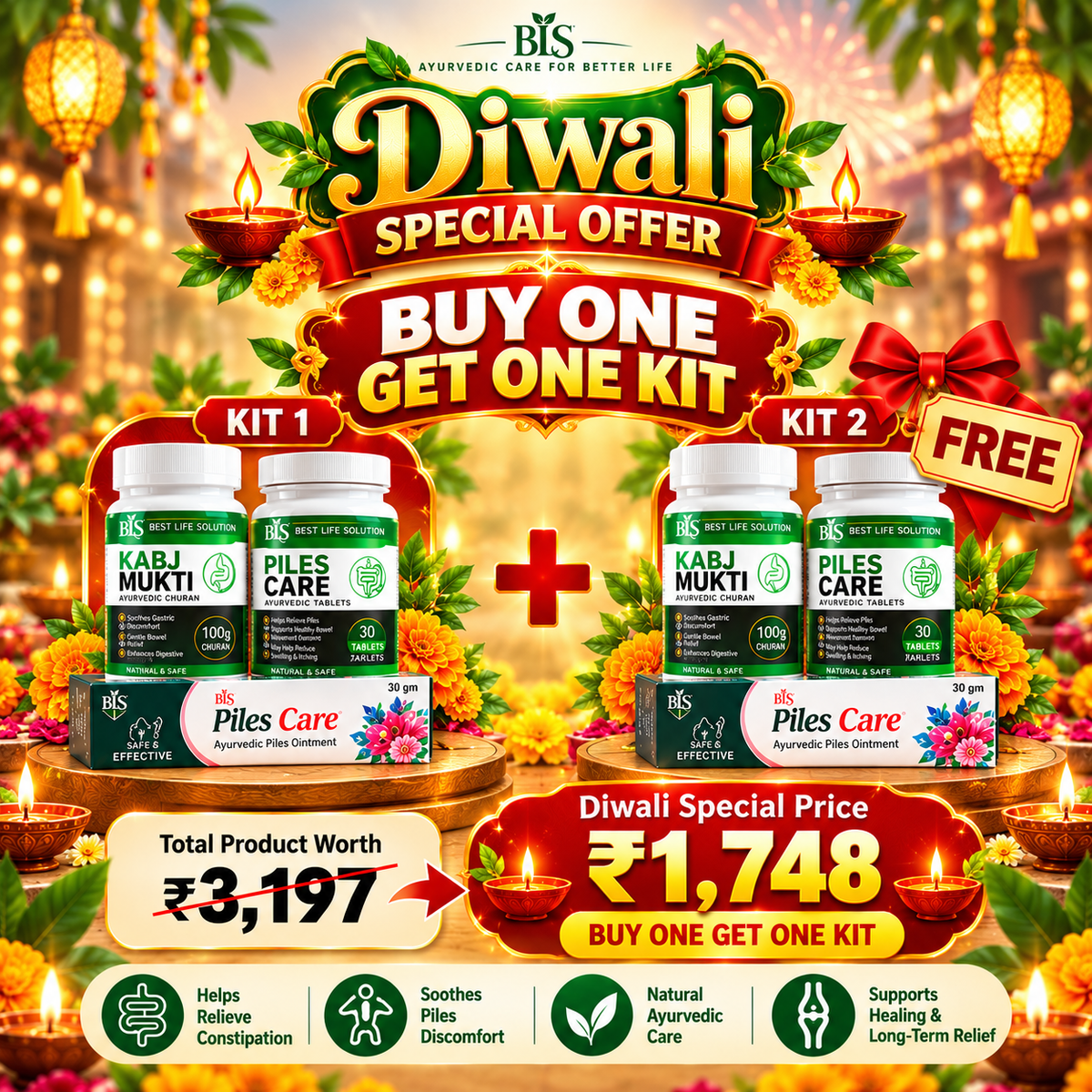 Diwali Special Offer – Buy 1 Get 1 Piles Care Kit